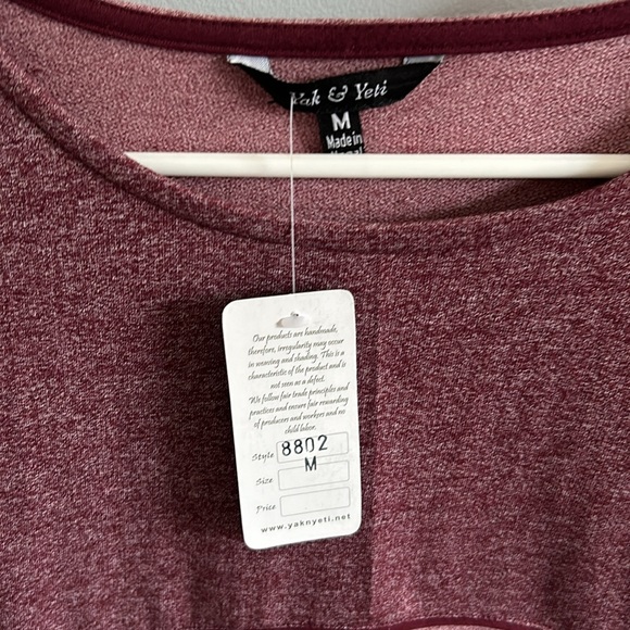 Yak & Yeti dress, beautiful embroidery on sleeves, asymmetrical hem line, NWT - Picture 3 of 3